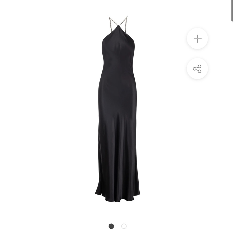 DANNIJO
BLACK EMBELLISHED HALTER MAXI. size SMALL. NWT!!